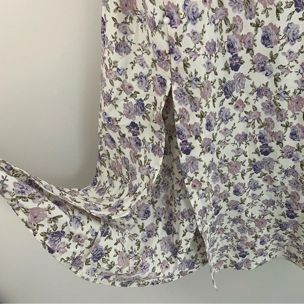 Shein Purple Floral Sheath Dress - Picture 4 of 9